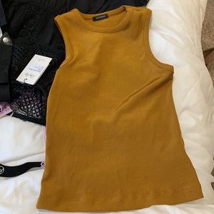 Goldsign nineties ribbed stretch jersey tank